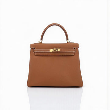 Hermès Kelly 23cm Gold Togo Leather with Gold Hardware