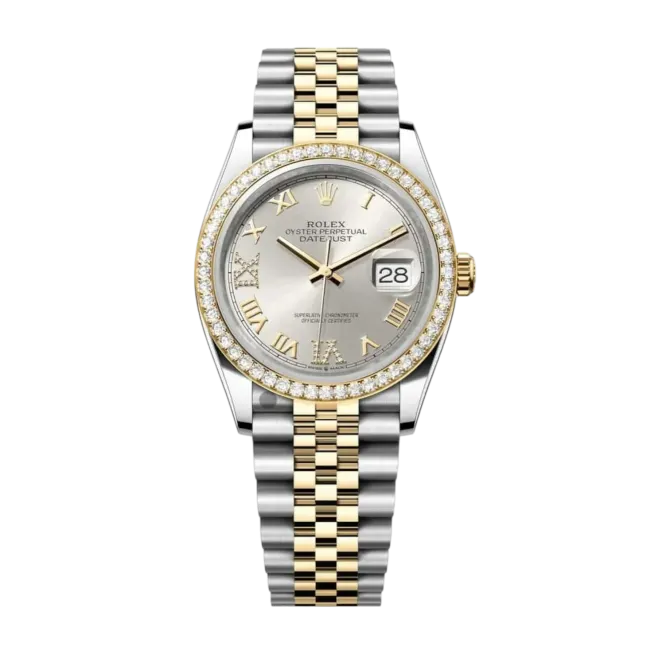Datejust Oyster 36mm Stainless Steel Zircon Watch