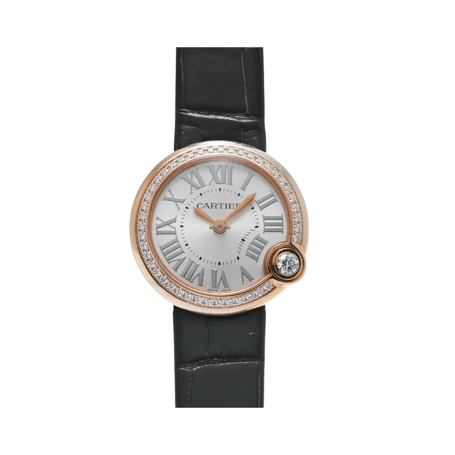 Ballon Blanc de Cartier 30mm Quartz Stainless Steel Zircon