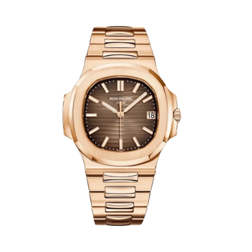 Patek Philippe Nautilus 40mm Steel Brown Dial Rose Gold
