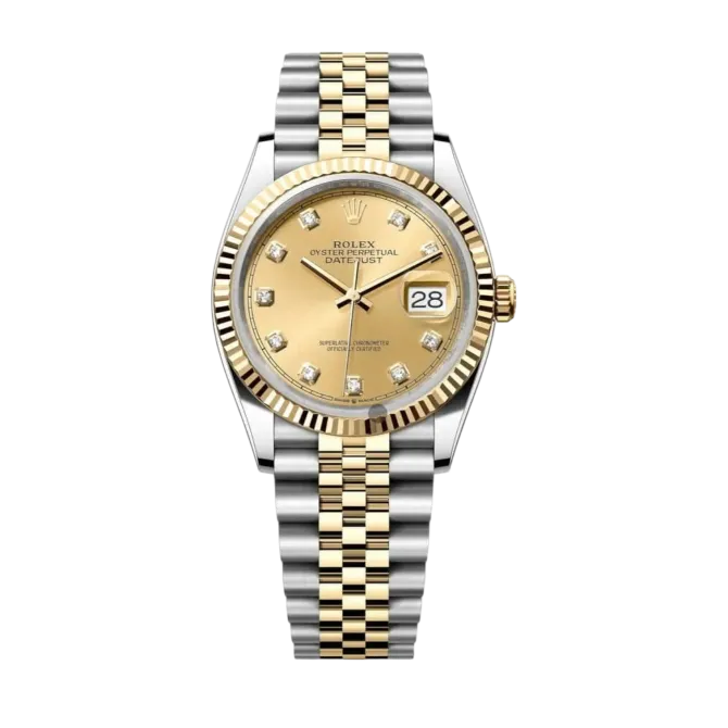 Datejust Oyster 36mm Stainless Steel with Zircon Accents