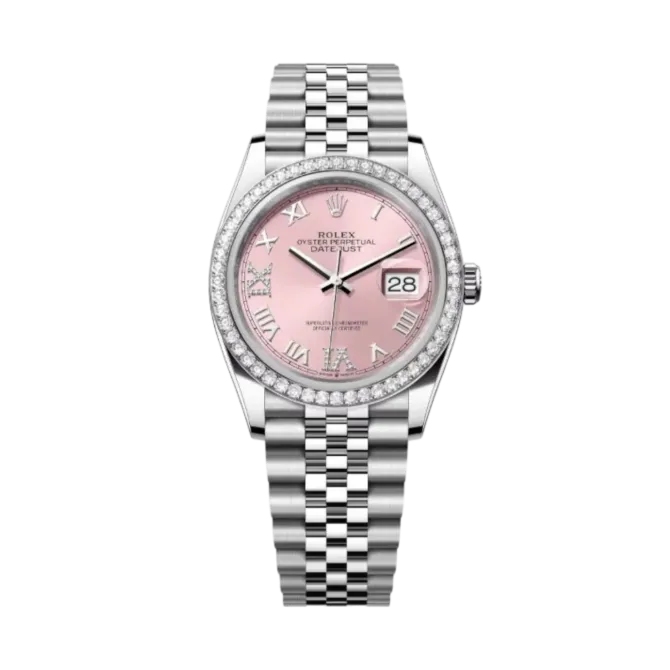 Datejust Oyster 36mm Stainless Steel with Zircon Embellishments