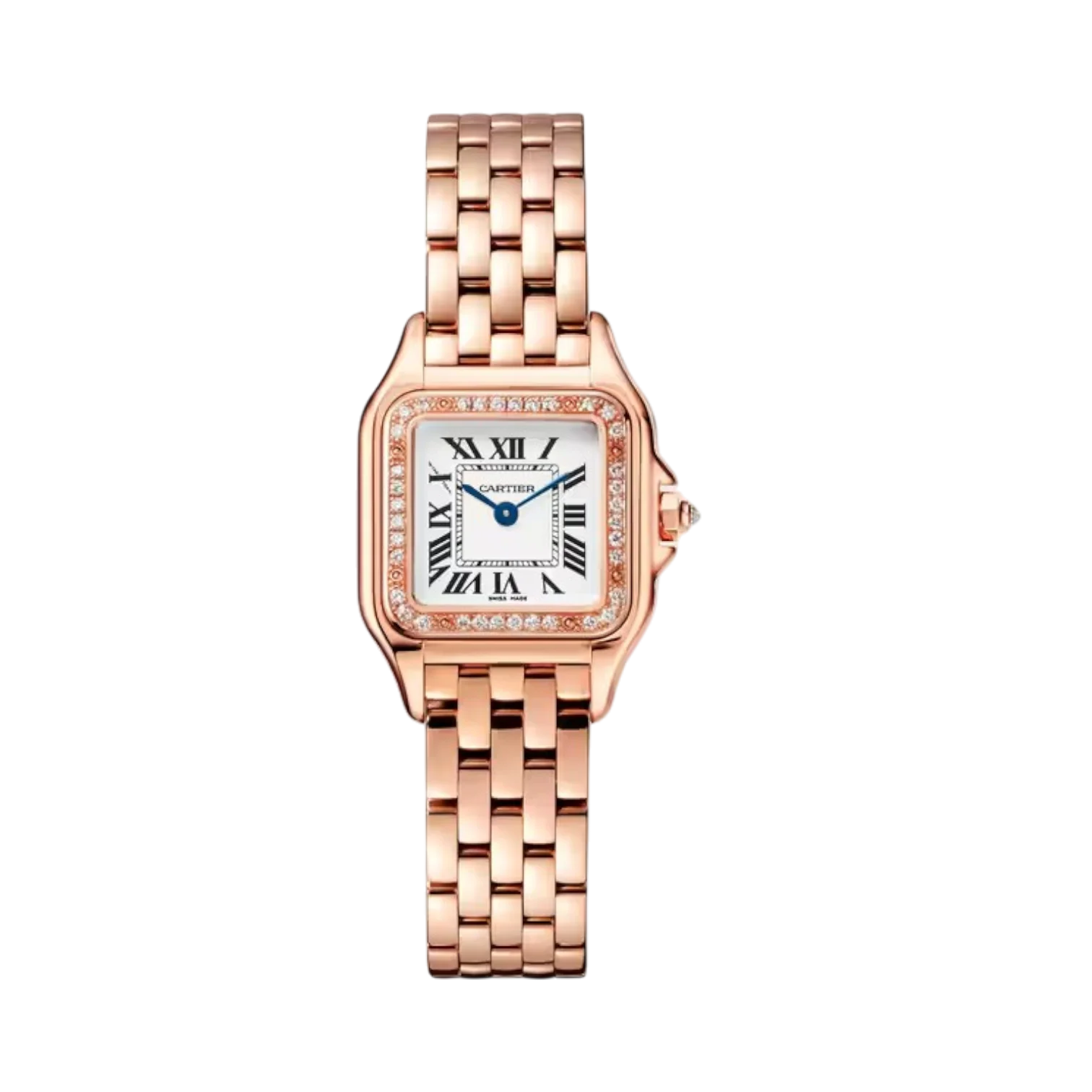 Panthère de Cartier Small 23x30mm Rose Gold Zircon Quartz
