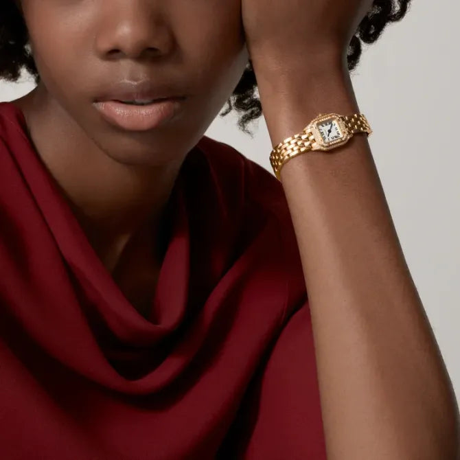 Panthère de Cartier Mini 25x20mm Rose Gold Zircon Quartz