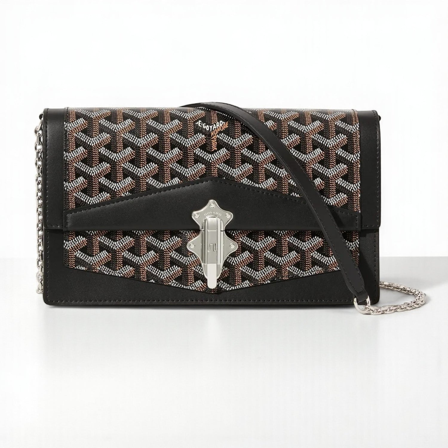 Goyard Duchesse Marie-Caroline Bag 25cm Black Canvas & Calfskin