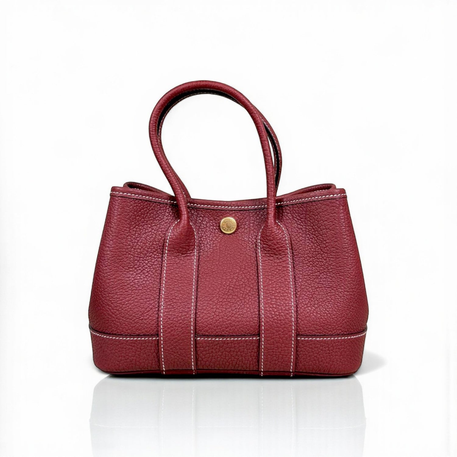 Hermès Neo Garden 23 Bag 16x23x10cm Rouge H Canvas & Calfskin