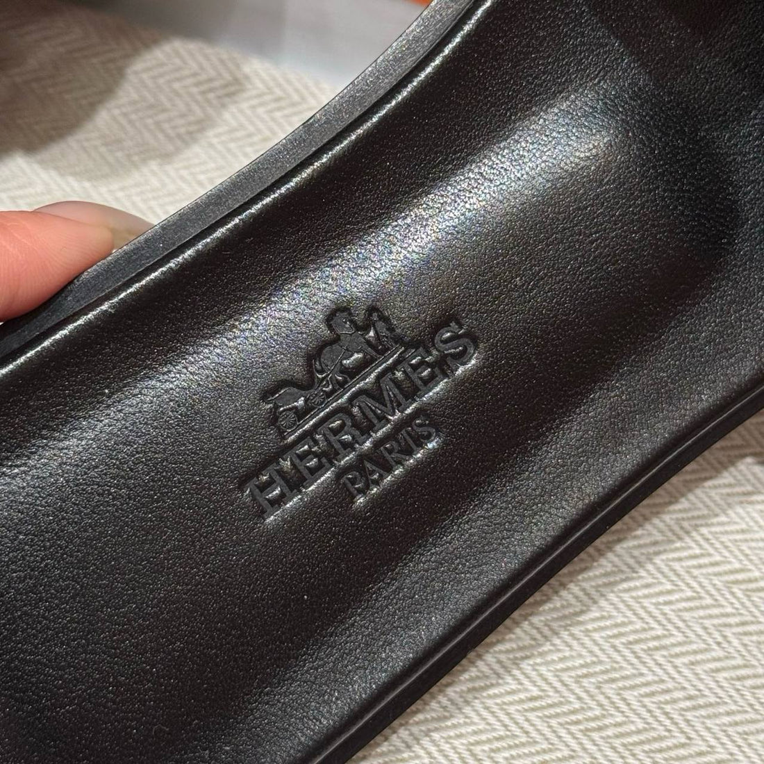 Hermes Oran Sandal, Brun Fume, Chamois Leather, Dermal Outsole