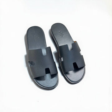 Hermes Izmir Men Sandal, Epsom Leather, Dermal Outsole, Sole Scratch & Damaged Box