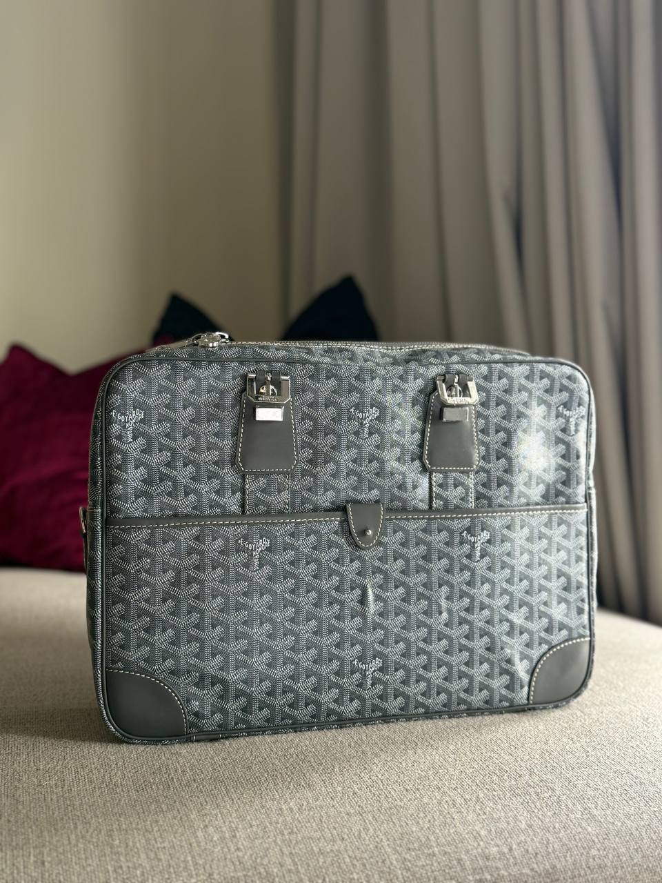 Goyard Ambassade MM Document Case – Grey
