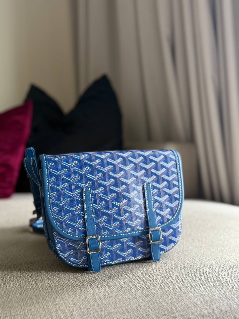Goyard Belvedere PM Messenger Bag – Sky Blue