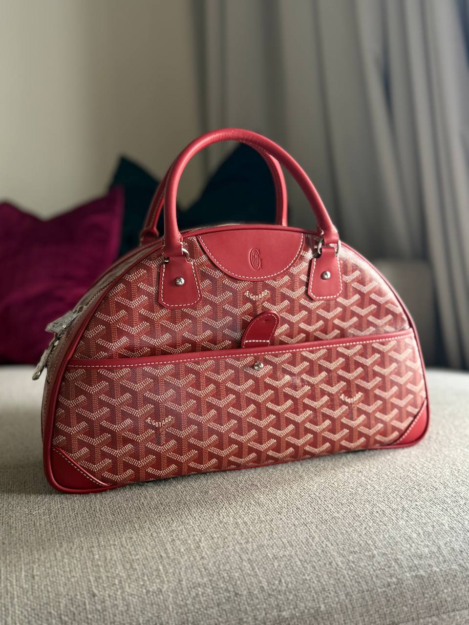 Goyard Bowler Bag – Red