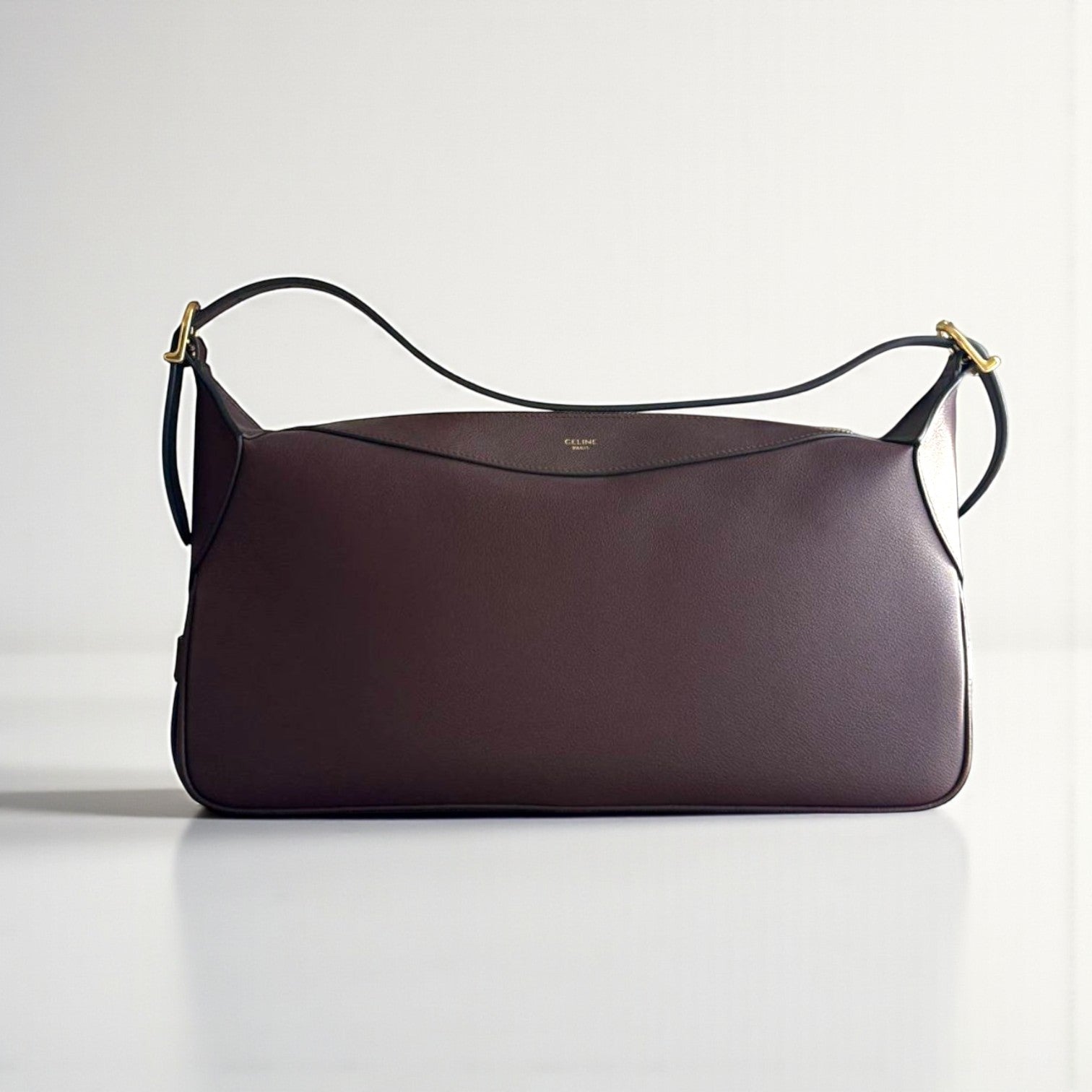 Celine Romy Leather Shoulder Bag Smooth Grained Leather 19x36.5x5.5cm
