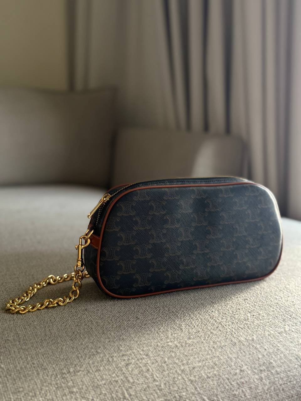 Celine Multi Bag Triomphe Canvas 13x25x6cm