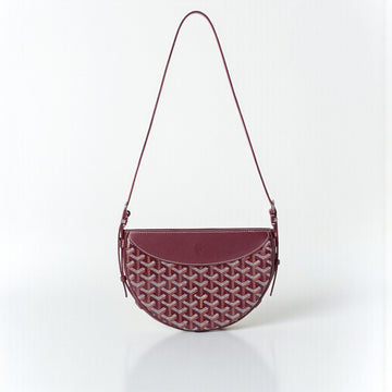 Goyard Hirondelle Bag 25cm Burgundy Canvas & Calfskin