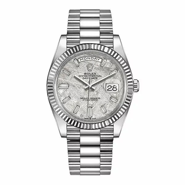 Day-Date 41 mm – Stainless Steel & Zircon
