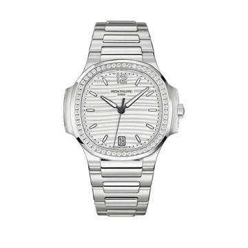 Nautilus Self-Winding Ladies Watch – 35.2mm Rose Gold, Stainless Steel, Zircon