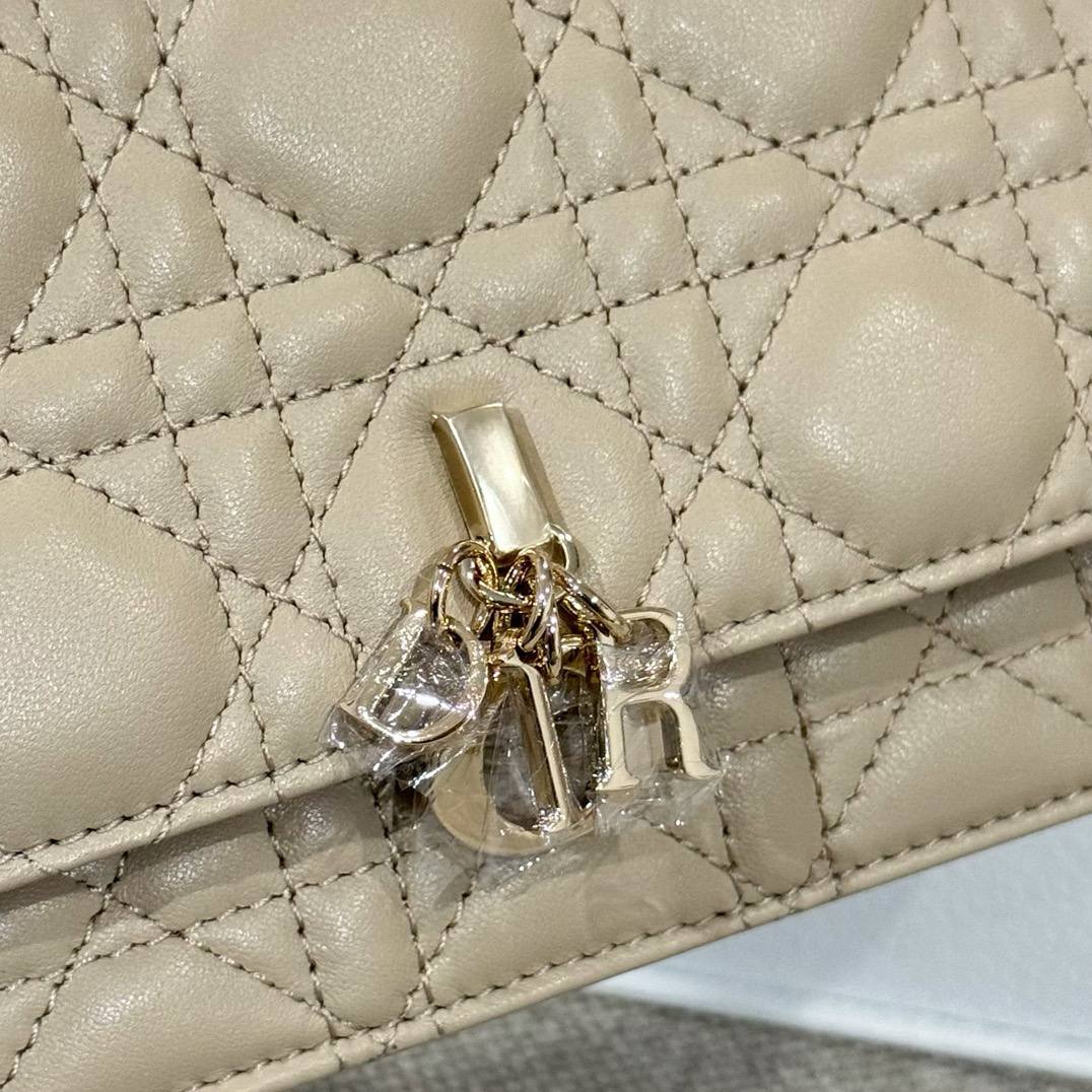My Dior Mini Bag Beige Cannage Calfskin 20x11x4 cm