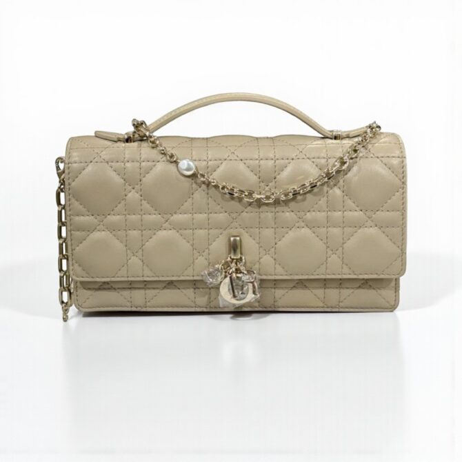 My Dior Mini Bag Beige Cannage Calfskin 20x11x4 cm