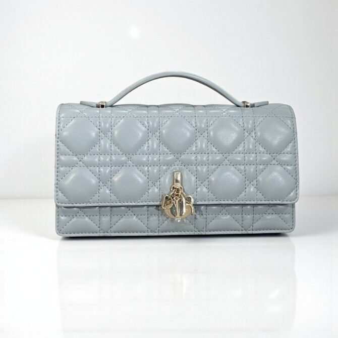 My Dior Mini Bag Pale Blue Cannage Calfskin 20x11x4 cm