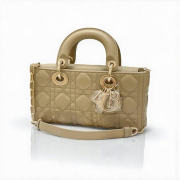 Lady D-Joy Small Bag 22cm Olive Green Cannage Lambskin
