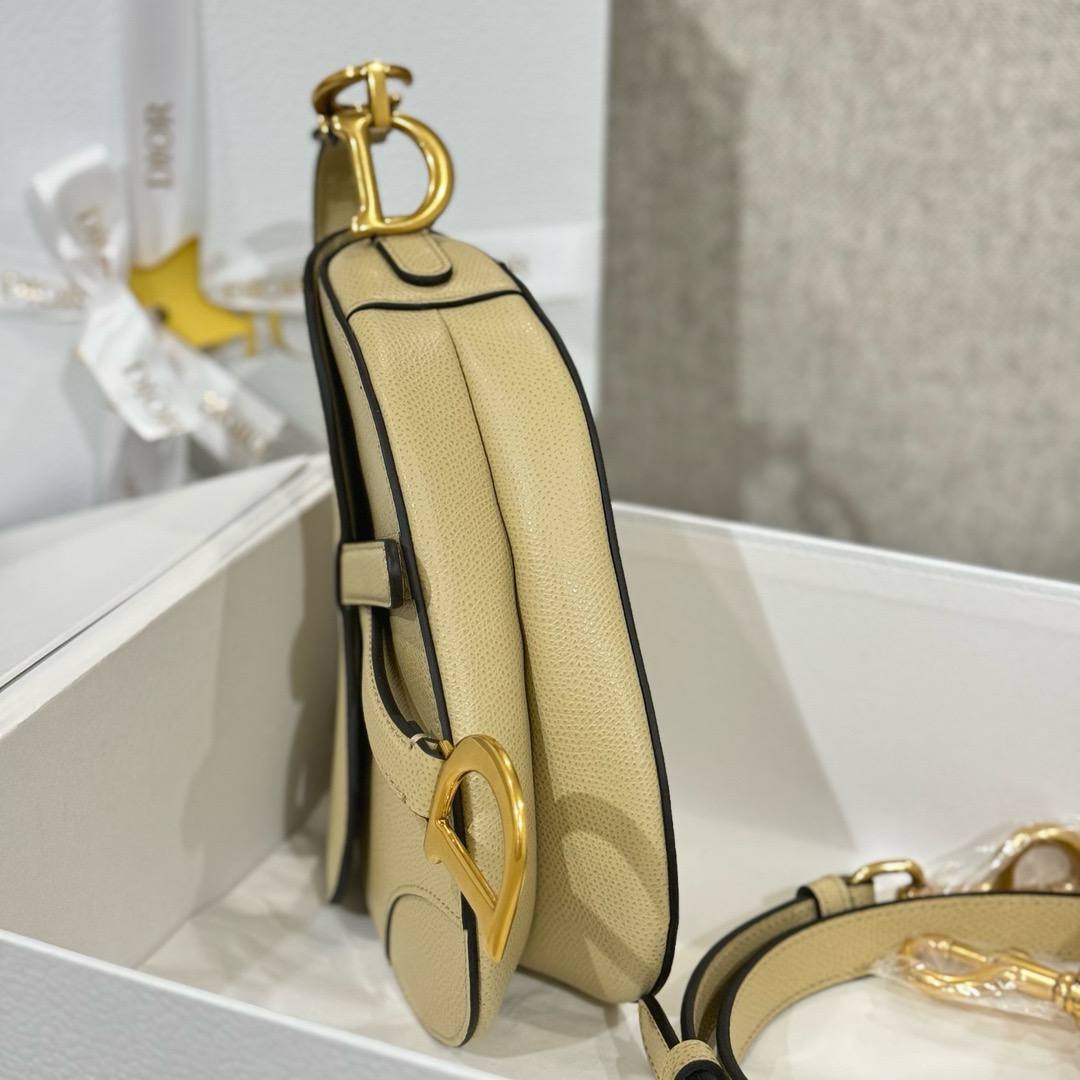 Dior Saddle Bag 24cm Cannage Grained Calfskin