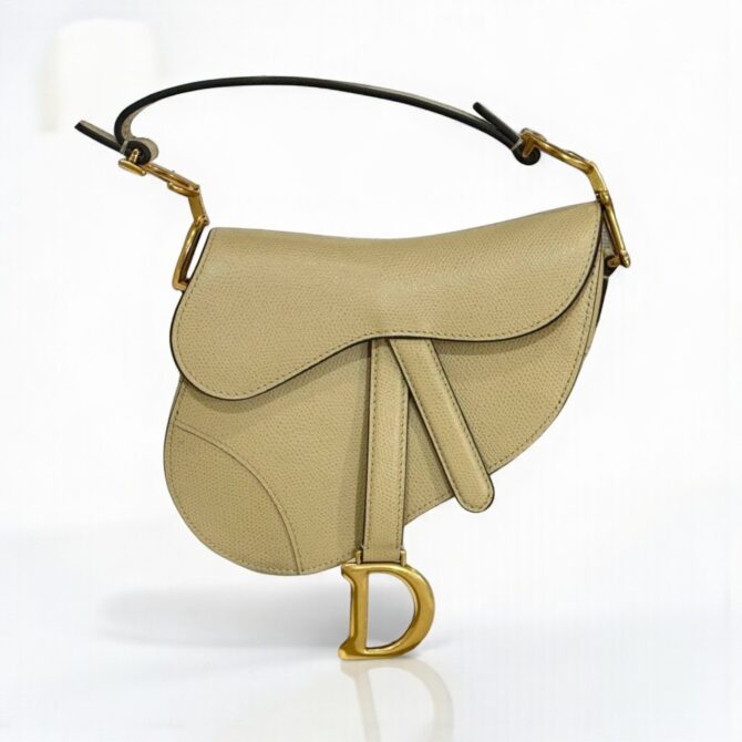 Dior Saddle Bag 24cm Cannage Grained Calfskin