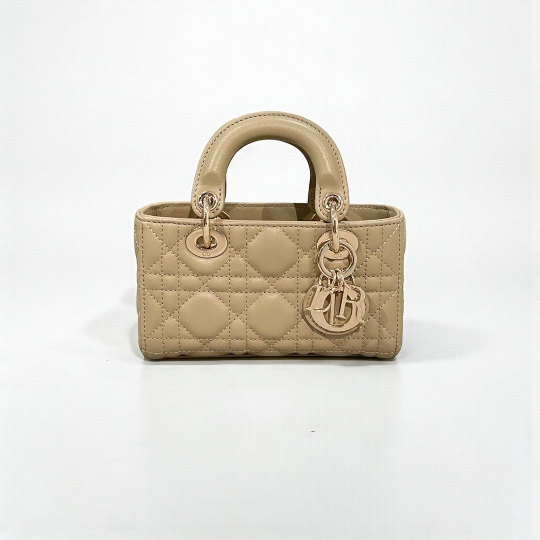 Dior Lady D-Joy Micro Bag 16cm Light Olive Cannage Lambskin