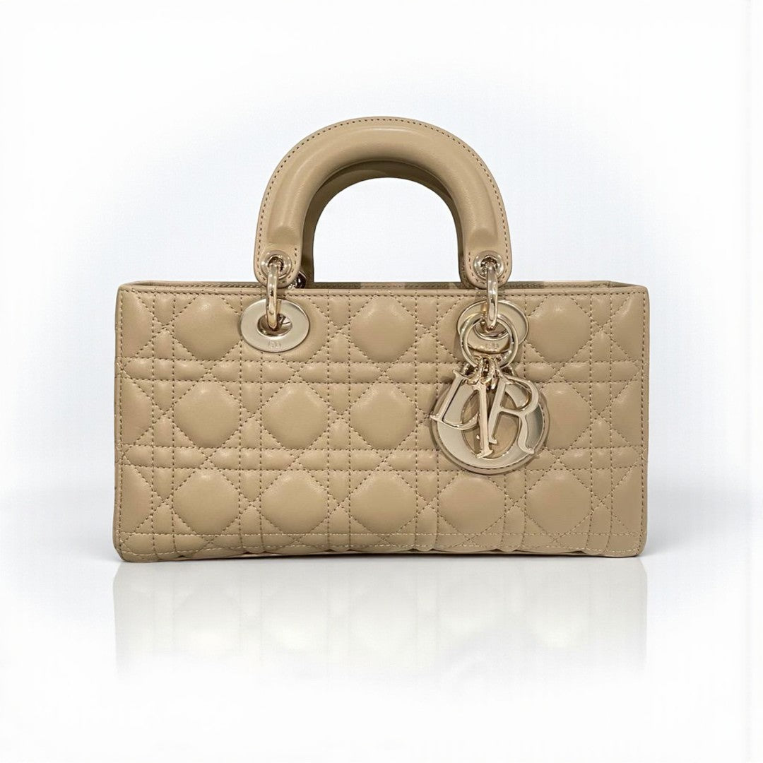 Dior Lady D-Joy Medium Bag 26cm Beige Cannage Leather