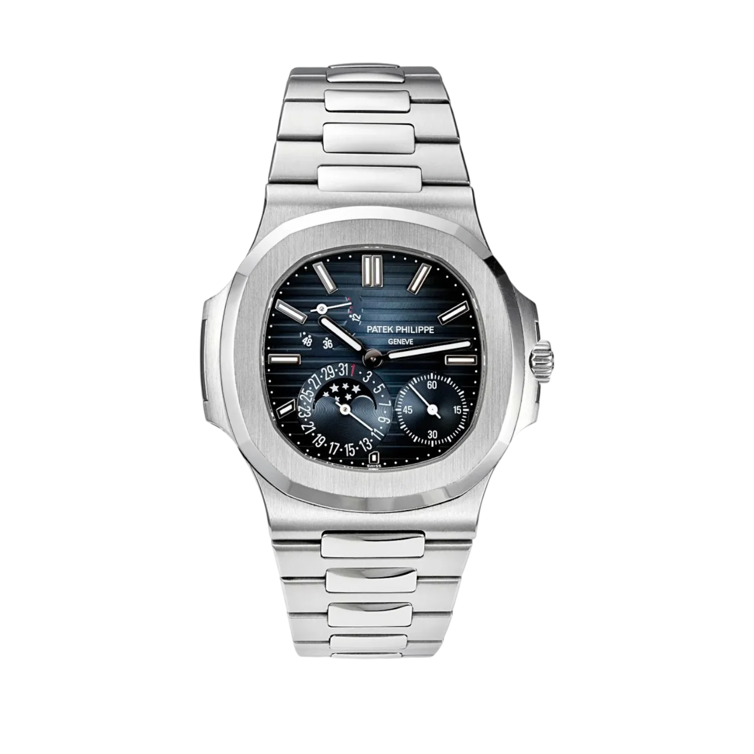 Patek Philippe Nautilus 40mm Steel Dark Grey Dial Watch