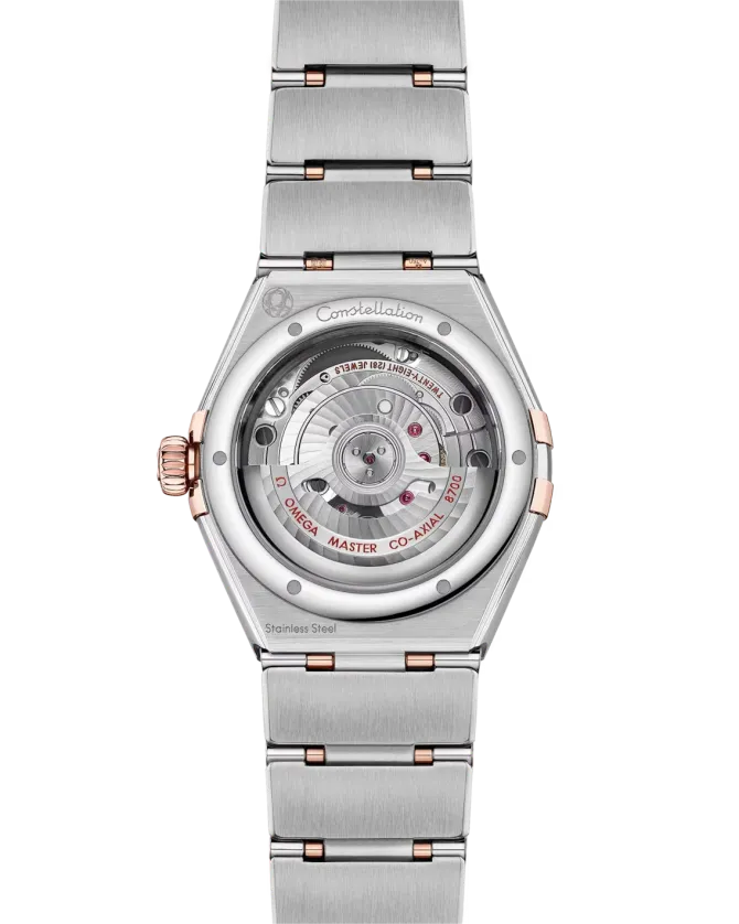 Omega Constellation – 27mm Rose Gold, Stainless Steel, Zircon
