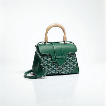 Goyard Saïgon Souple Mini Bag Green – Canvas & Leather