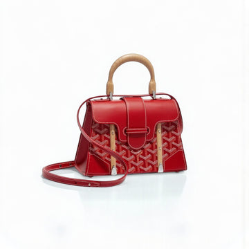 Goyard Saïgon Structuré Mini Bag Red – Canvas & Leather