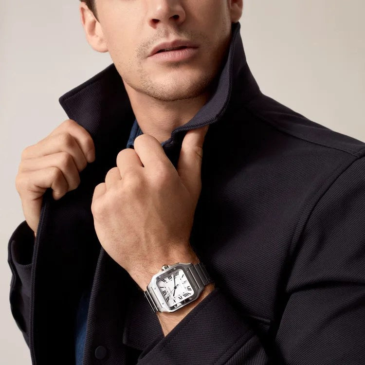 Santos de Cartier Watch Large Model 40mm Stainless Steel