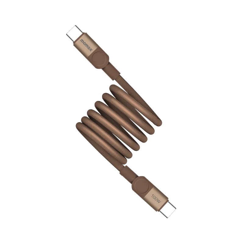 MOMAX Mag.Link Magnetic USB-C to USB-C Cable 100W 1m