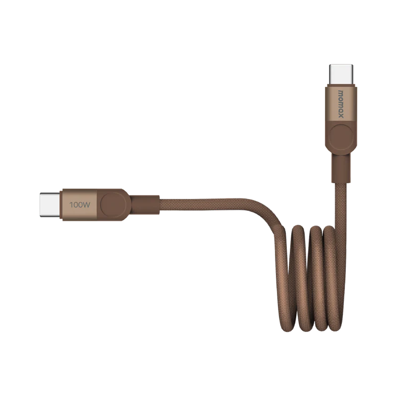 MOMAX Mag.Link Magnetic USB-C to USB-C Cable 100W 1m