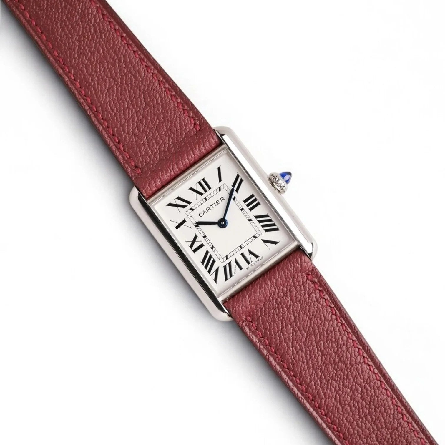 Tank Must de Cartier Watch 25mm Quartz with Calfskin Strap