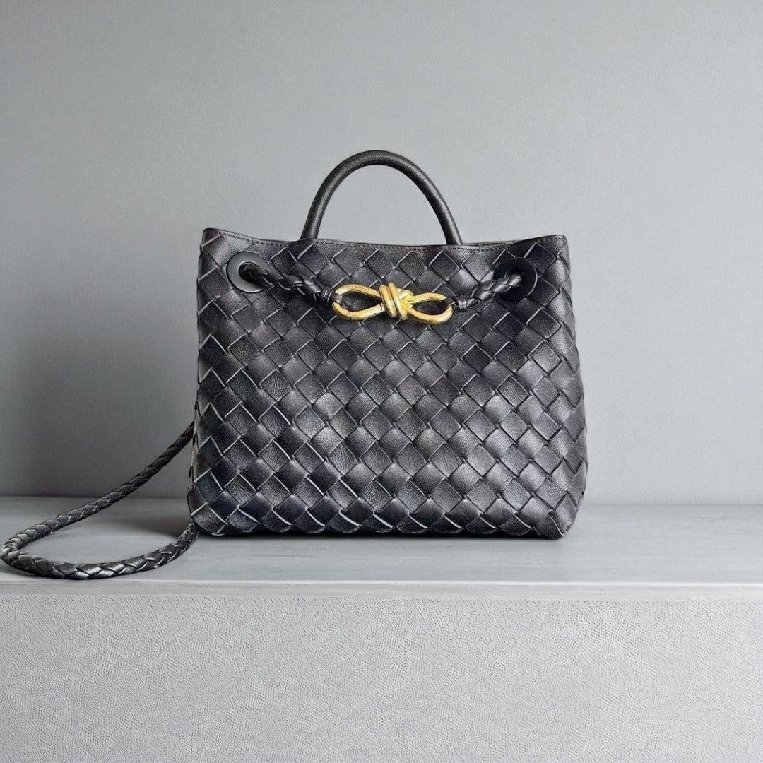 Bottega Veneta Small Andiamo Bag 25cm Souple Intrecciato Leather Knot