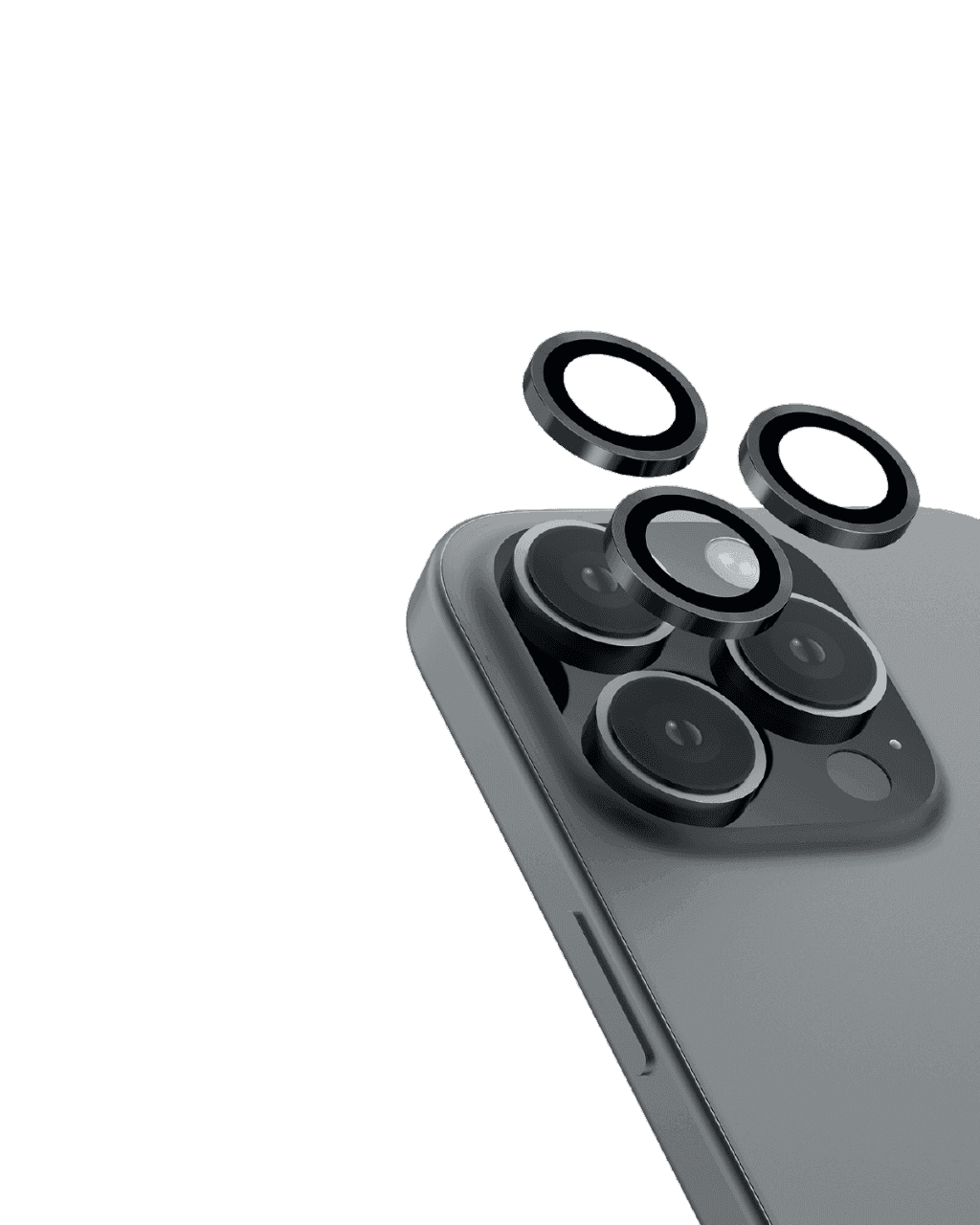 Moxedo Camera Lens Protector Aluminum Alloy with Easy Installation Tool Compatible for iPhone 15 PRO/PRO MAX