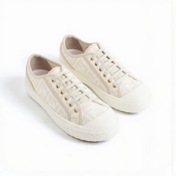 Fendi Shoes, Canvas Exterior, Rubber Outsole, Box with Little Damage