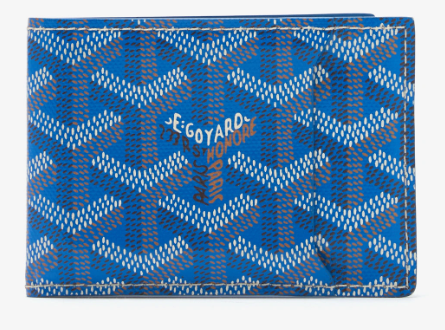 Goyard bifold wallet Goyardine style Blue