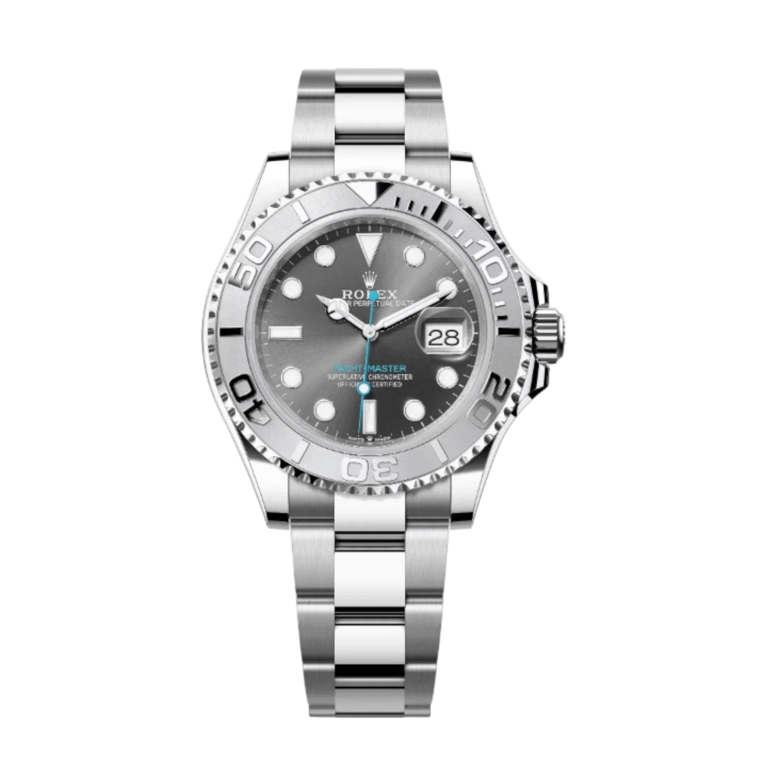 Yachet Master 41mm Stainless Steel Watch with Black Dial