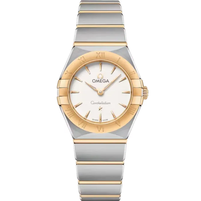 Omega Constellation – 27mm Yellow Gold, Stainless Steel, Zircon