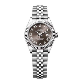 Lady-Datejust Oyster 28mm – White Gold, Black Dial, Self-Winding Steel