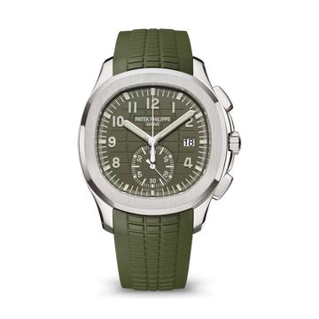 Patek Philippe Aquanaut 42.2mm Steel Green Rubber Strap