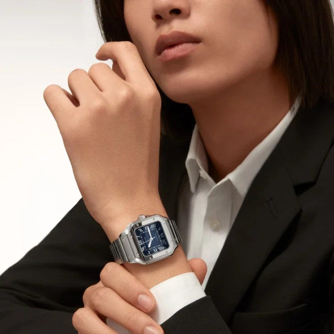 Santos de Cartier Watch 36mm Steel Mechanical Movement