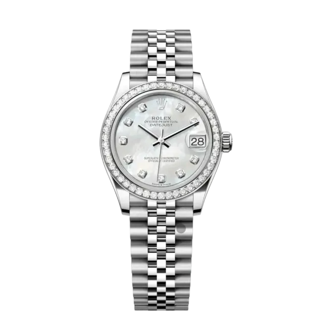 Datejust Oyster 31mm – Sleek Stainless Steel with Zircon