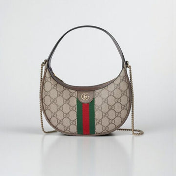 Gucci Ophidia Small Shoulder Bag Beige GG Monogram 18cm