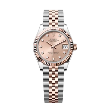 Datejust Oyster 31mm – Pink Zircon Dial with White & Rose Gold