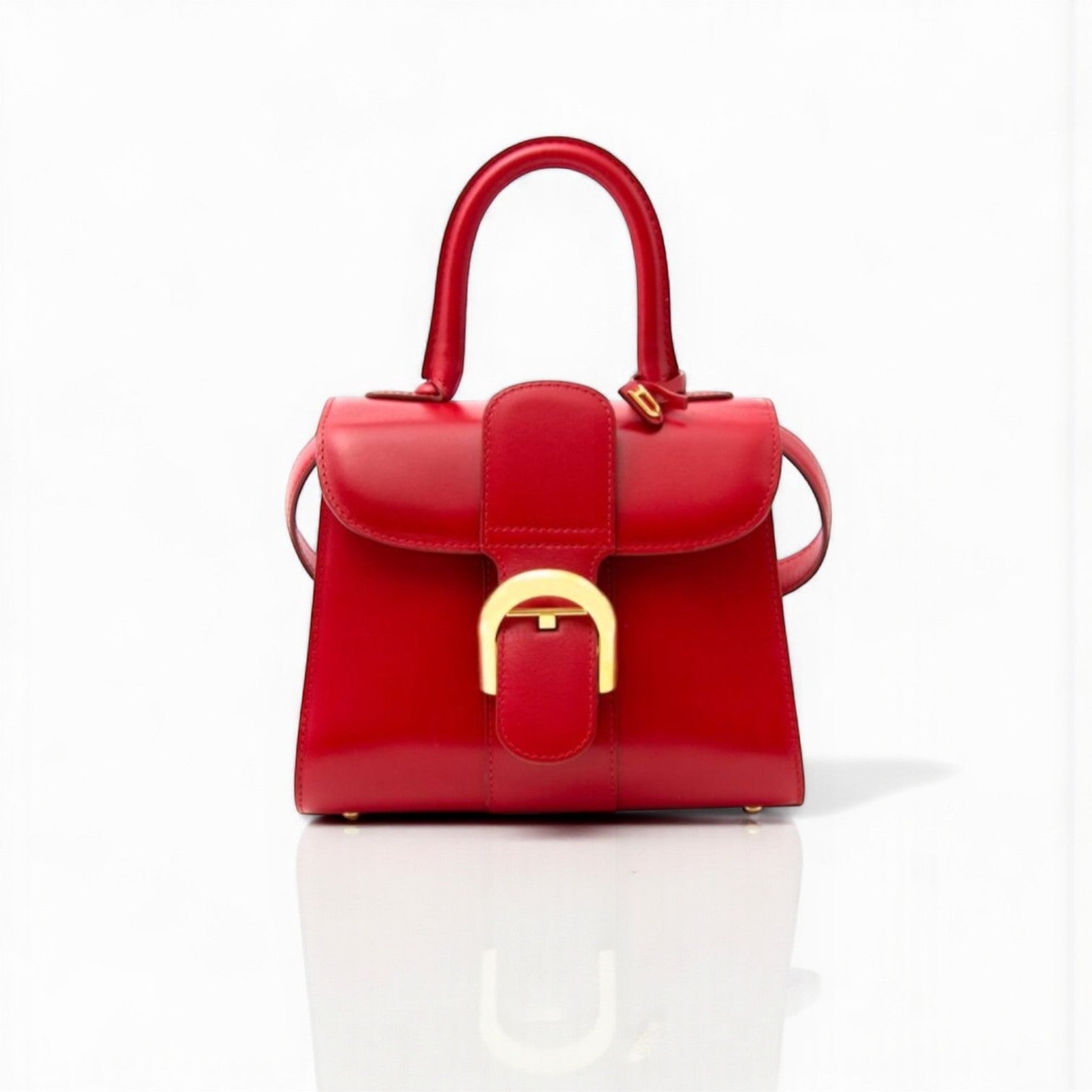 Delvaux Brillant Mini Smooth Leather, Gold Hardware, 20 x 11.5 x 16 cm, Box Damage
