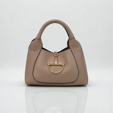 Gucci Softbit Top Handle Bag 22cm Grainy Leather